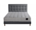 Ensemble matelas ressorts ensachés 7 zones, COMETE, sommier à lattes, tête de lit