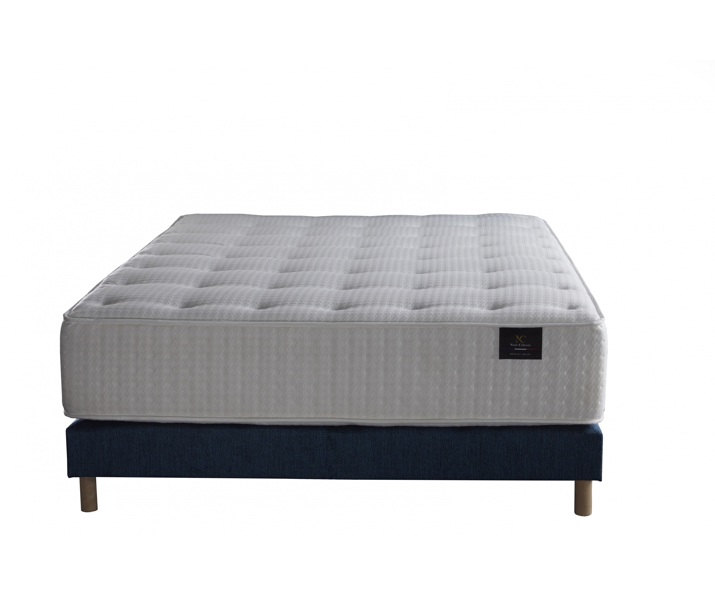 Ensemble matelas ressorts, 31 cm, 4 technologies, sommier + tete de lit