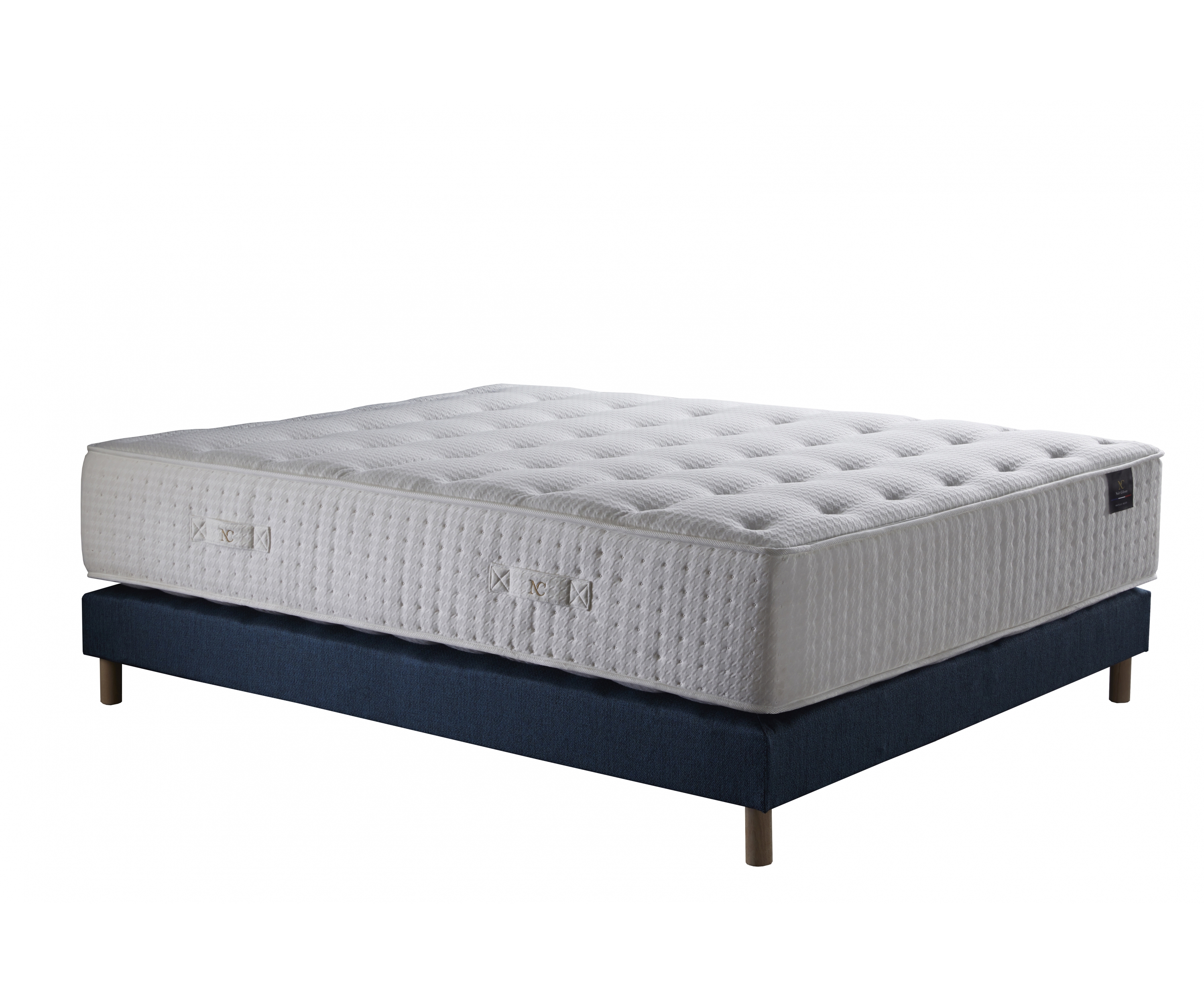 Ensemble matelas ressorts, 31 cm, 4 technologies, sommier + tete de lit
