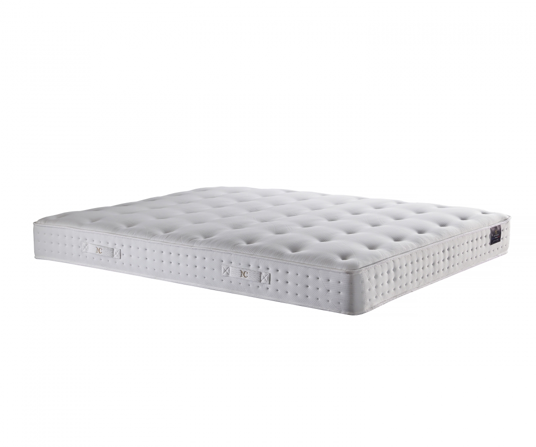 Ensemble matelas latex 100 % naturel, CLARTE, sommier à lattes, tête de lit
