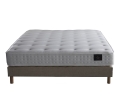Ensemble matelas à ressorts recyclables et mousse, REFLET, sommier et tête de lit
