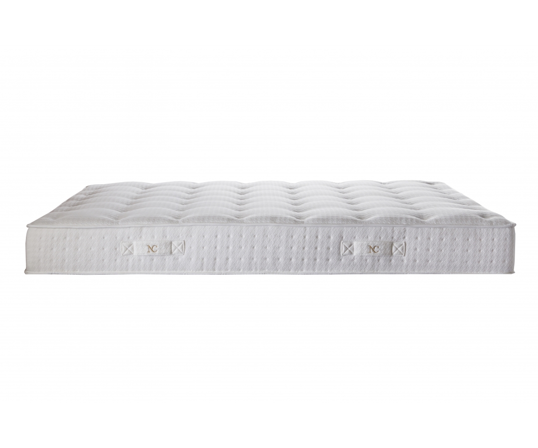 Ensemble matelas ressorts 7 zones, 27 cm,  sommier et tête de lit