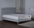 Ensemble matelas ressorts, sommier PEFC et tête de lit recyclée GRS