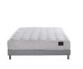 Ensemble matelas ressorts, PULSAR, sommier à lattes fixes, tête de lit