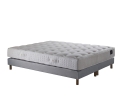 Ensemble matelas ressorts, PULSAR, sommier à lattes fixes, tête de lit