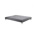 Sommier tapissier tissu lisse CREPUSCULE