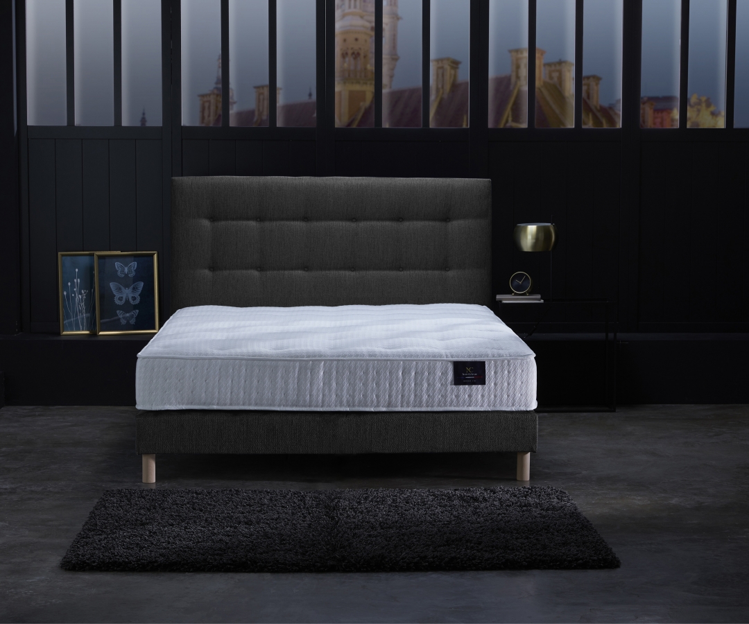 Sommier lattes PEFC - Tissu recyclé, antidérapant, plusieurs coloris