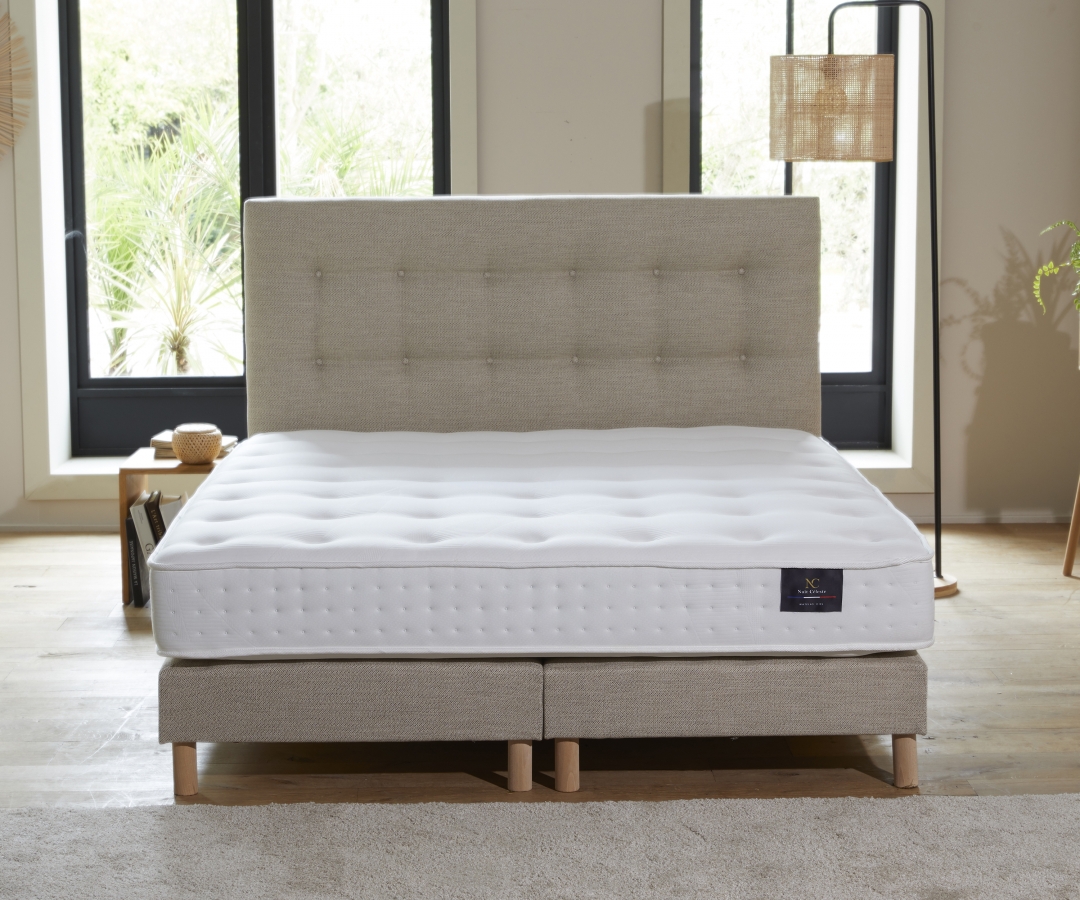 Sommier à lattes flexibles PEFC - Confort, solidité et tissu recyclé