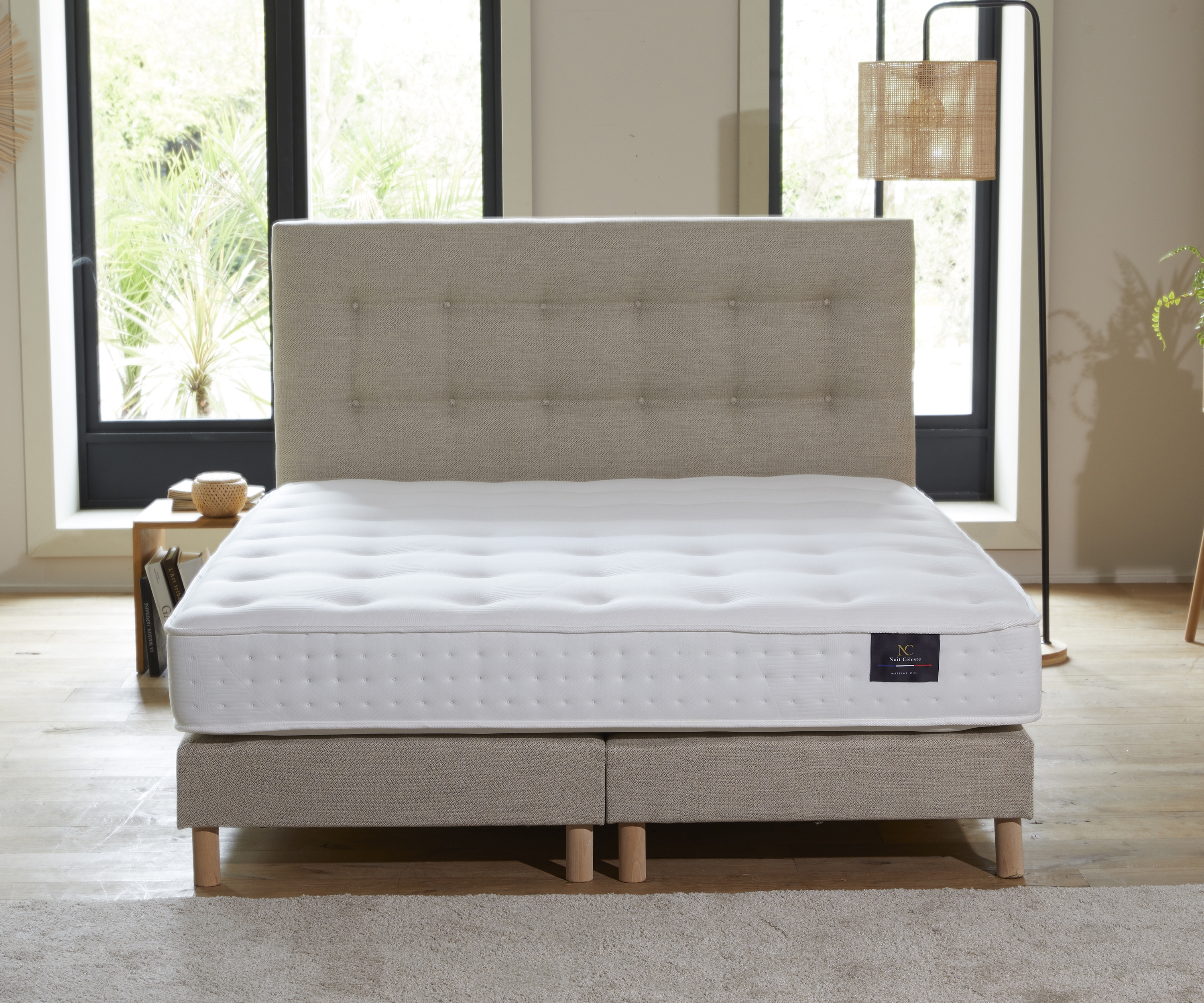 Sommier à lattes flexibles PEFC - Confort, solidité et tissu recyclé