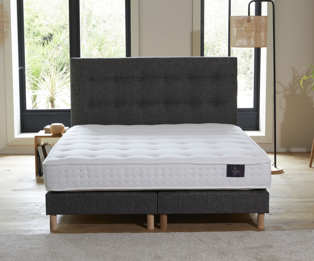 Sommier à lattes flexibles PEFC - Confort, solidité et tissu recyclé