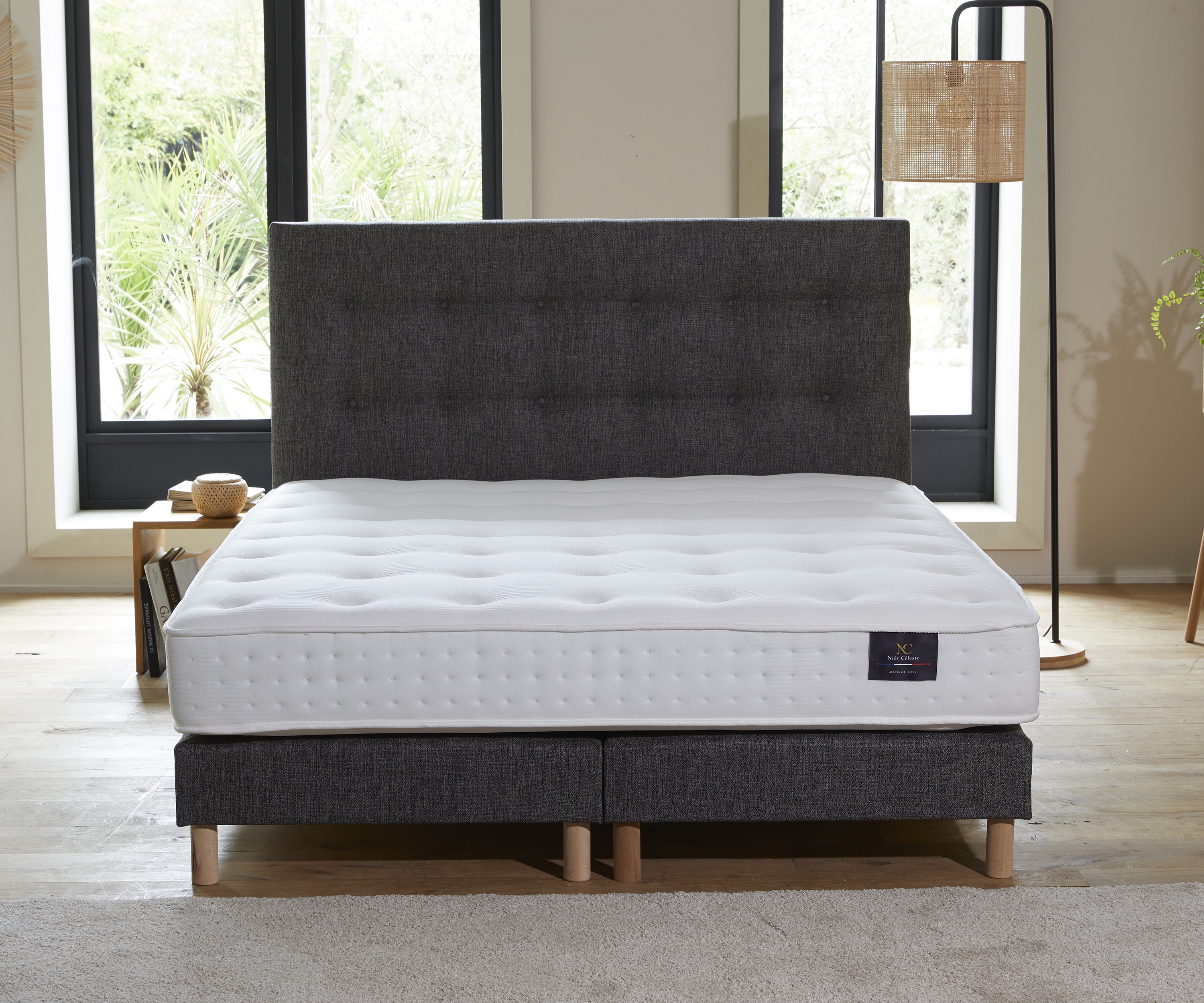 Sommier à lattes flexibles PEFC - Confort, solidité et tissu recyclé