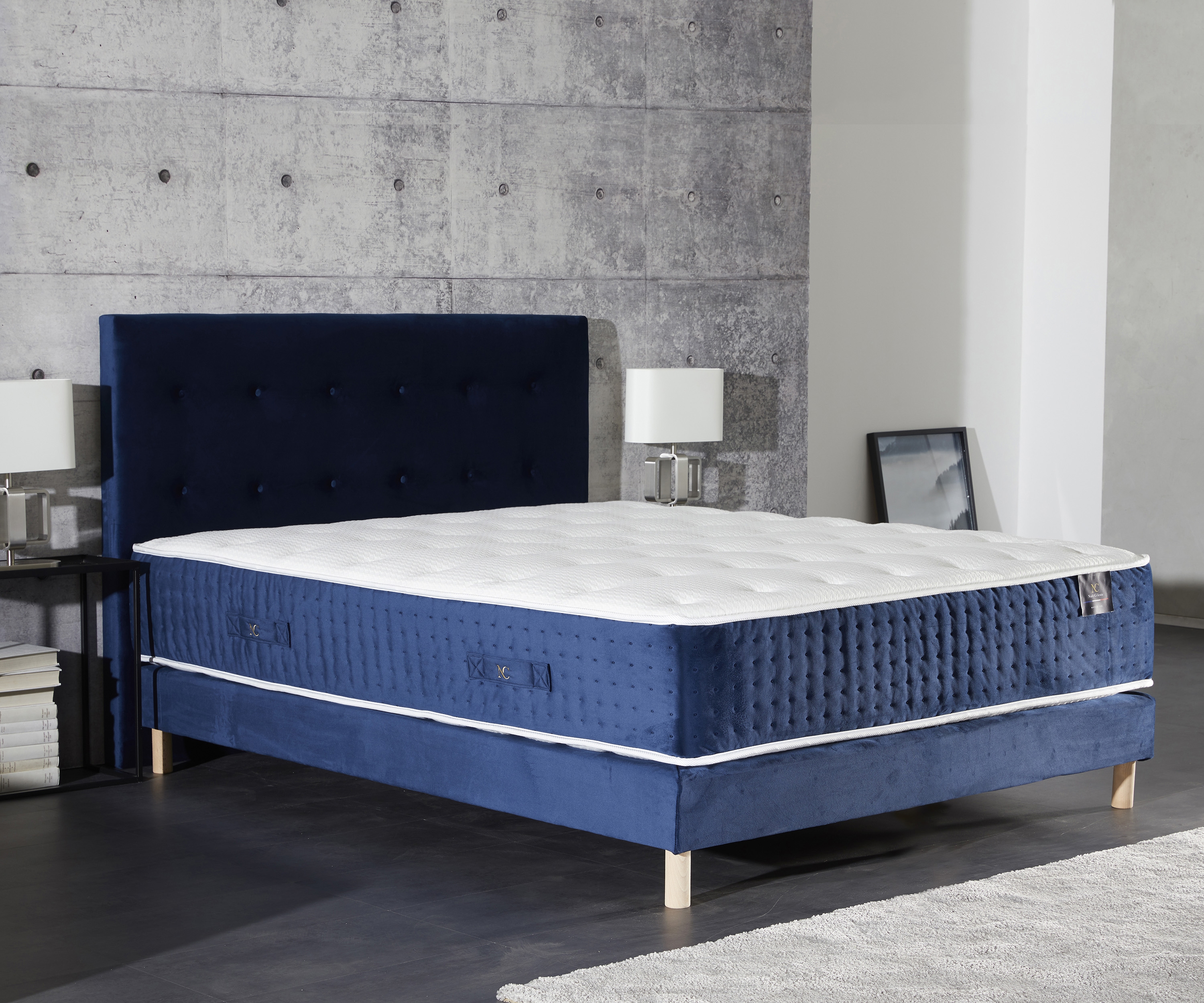 Sommier et matelas orthopédique 1 personne - Angkor Helios PS