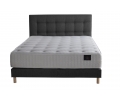 Ensemble matelas ressort à mémoire de forme, HECATE, sommier et tête de lit capitonnée