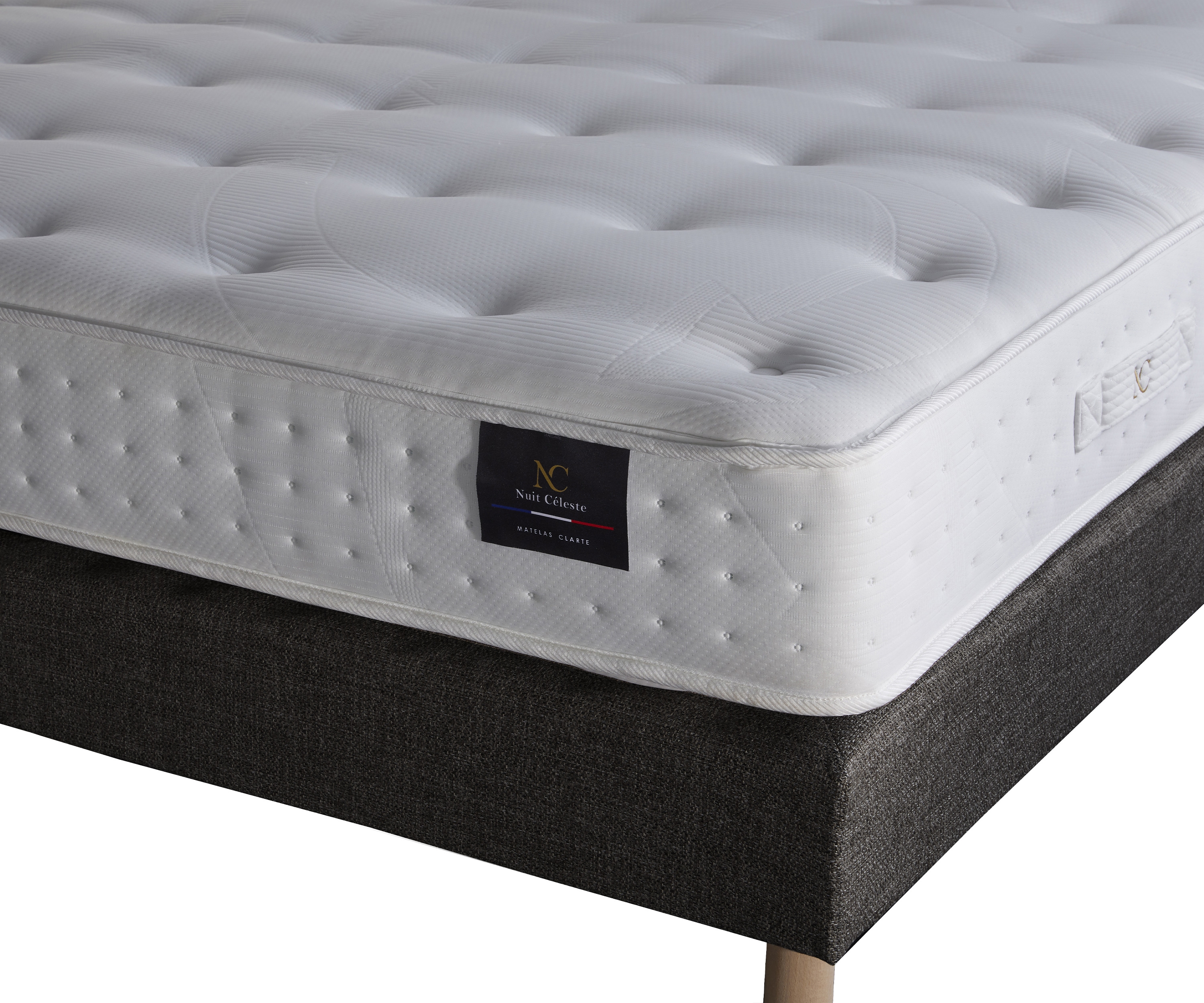 Sommier à lattes flexibles PEFC - Confort, solidité et tissu recyclé