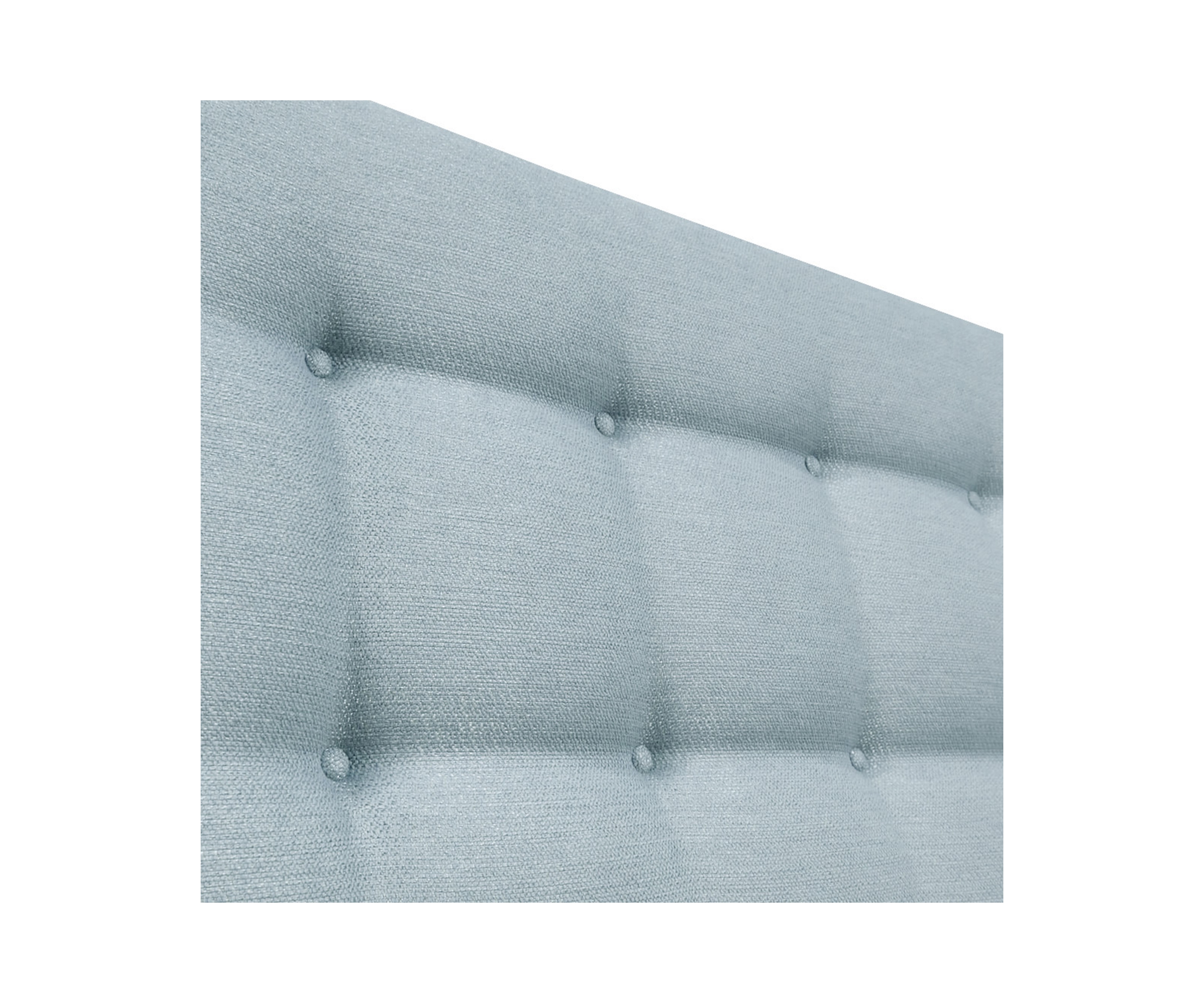 Tête de lit capitonnée – Coloris doux et tissu recyclé certifié GRS