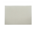 Tete de lit lisse tissu bouclette écru