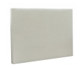 Tete de lit lisse tissu bouclette écru