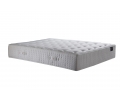 Ensemble matelas ressorts HELIOS, mémoire de forme, sommier et tête de lit capitonnée