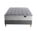 Ensemble matelas ressort , COMETE, sommier à lattes, tête de lit capitonnée