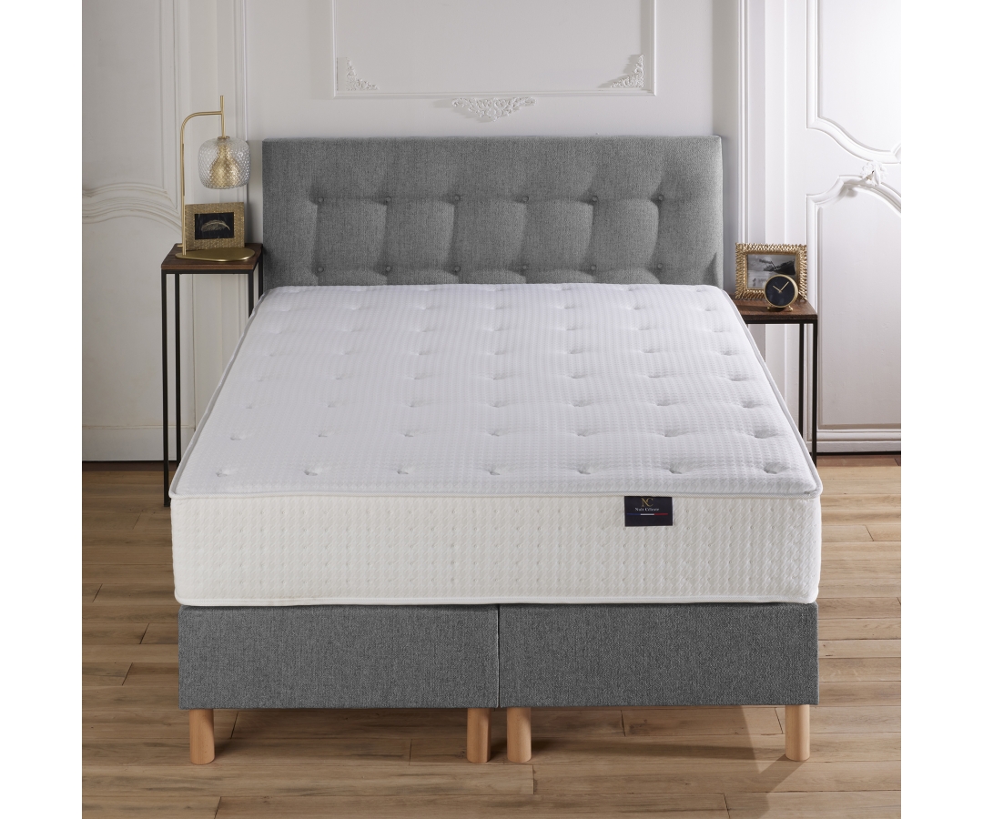 Sommier à ressorts 26 cm – Confort ferme avec toile antidérapante