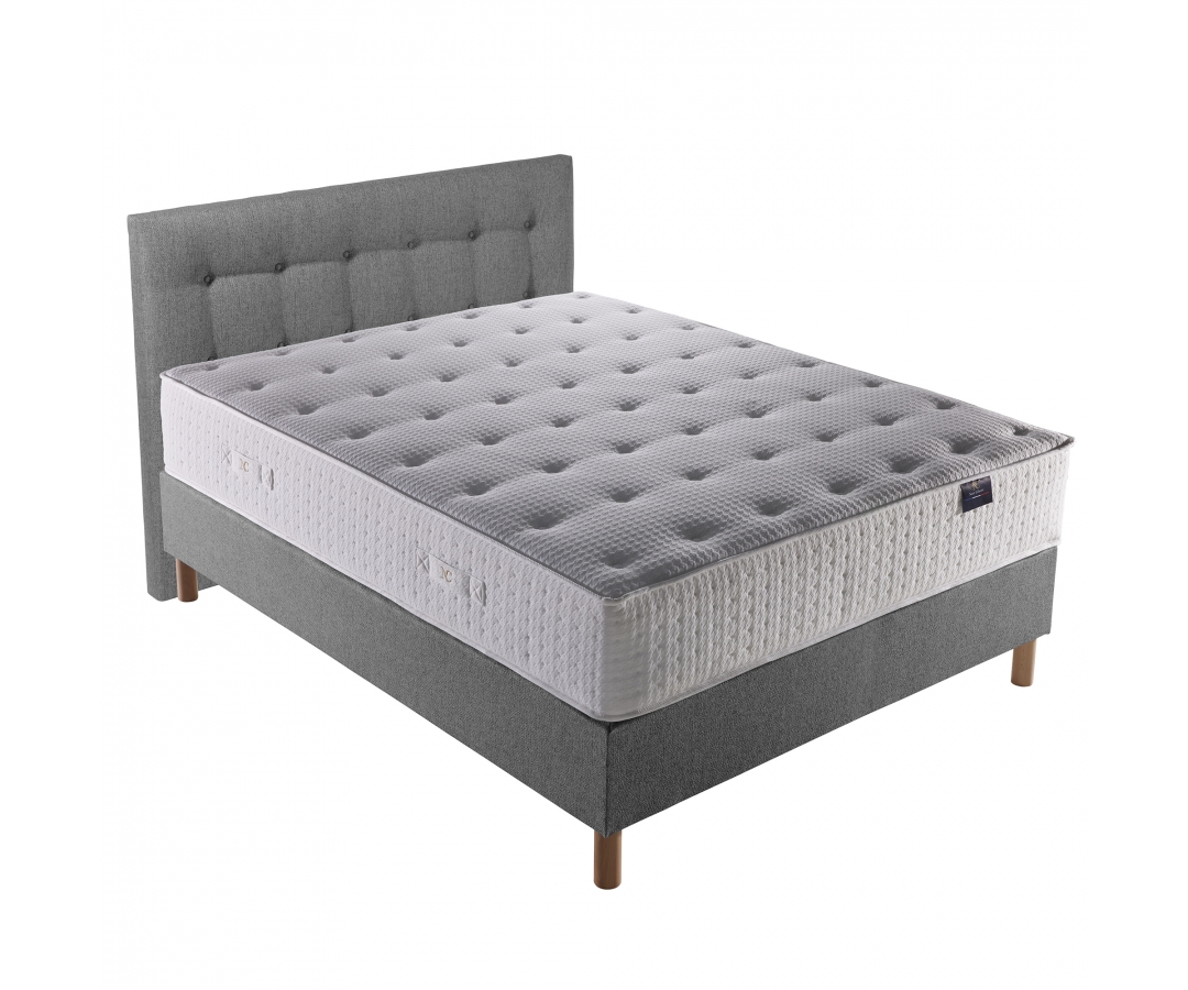 Ensemble matelas confort premium HELIOS, sommier et tête de lit