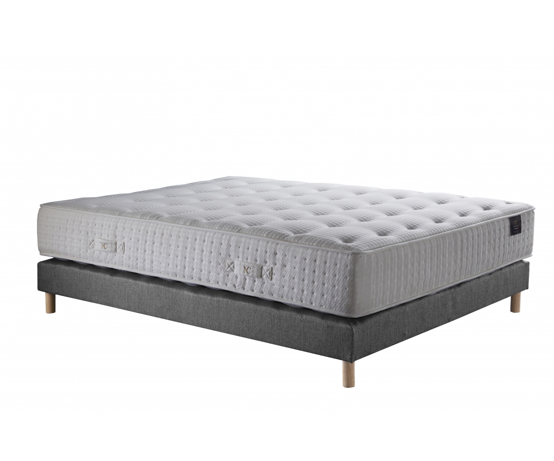 Ensemble matelas ressorts, mémoire de forme et latex – confort durable
