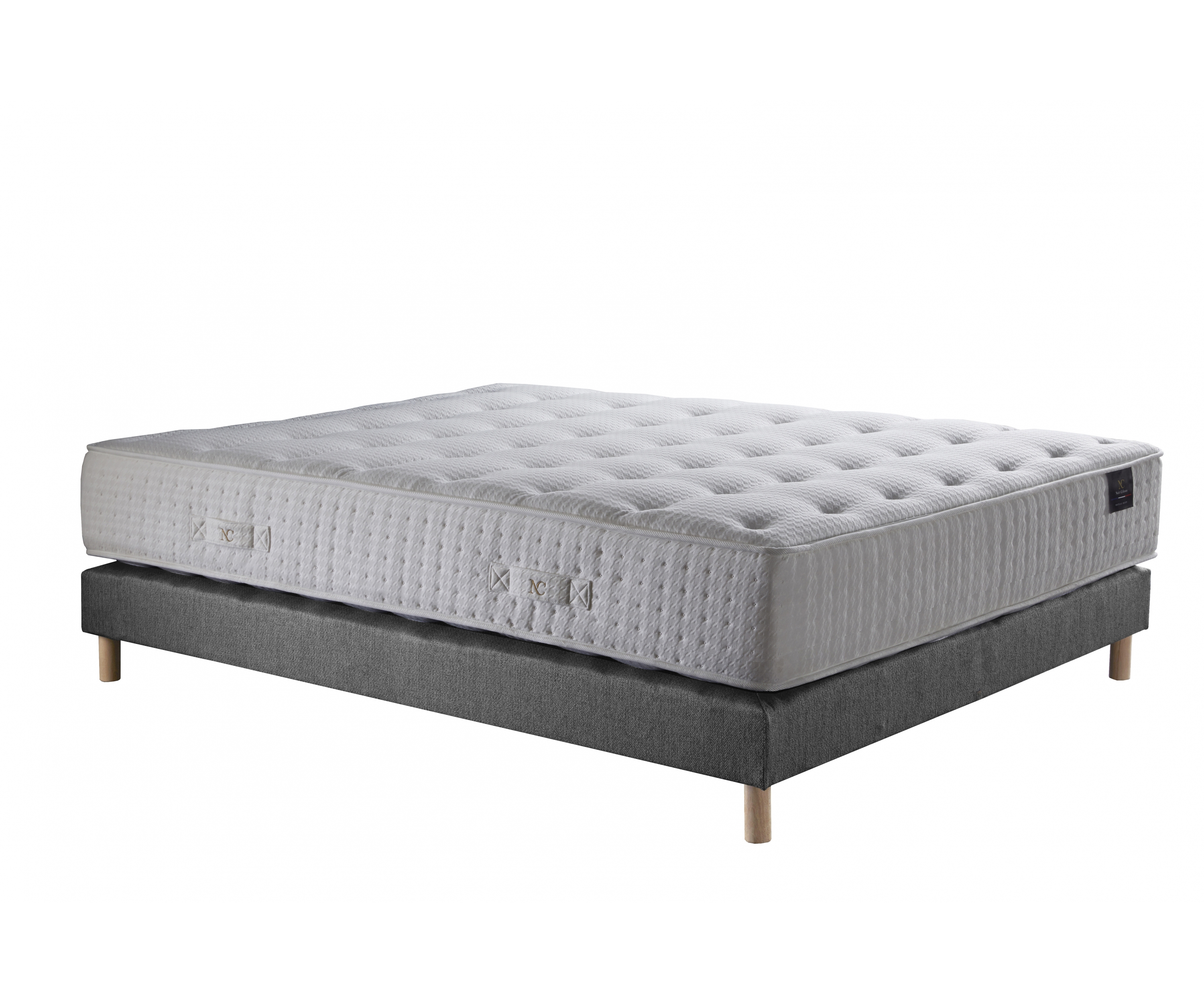 Ensemble matelas ressorts, mémoire de forme et latex – confort durable
