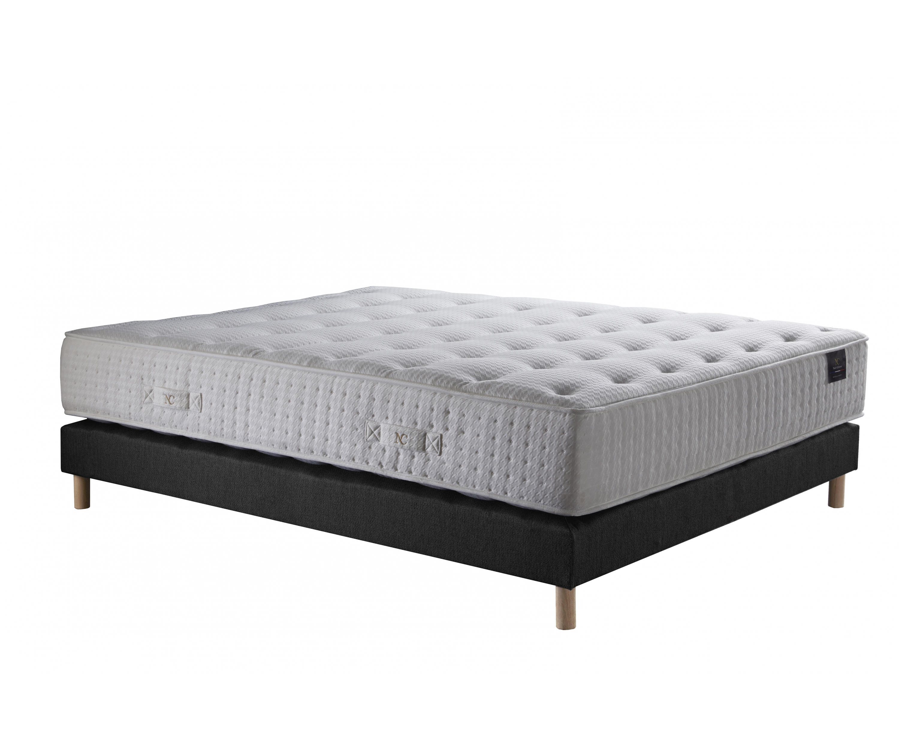 Ensemble matelas ressorts, mémoire de forme et latex – confort durable