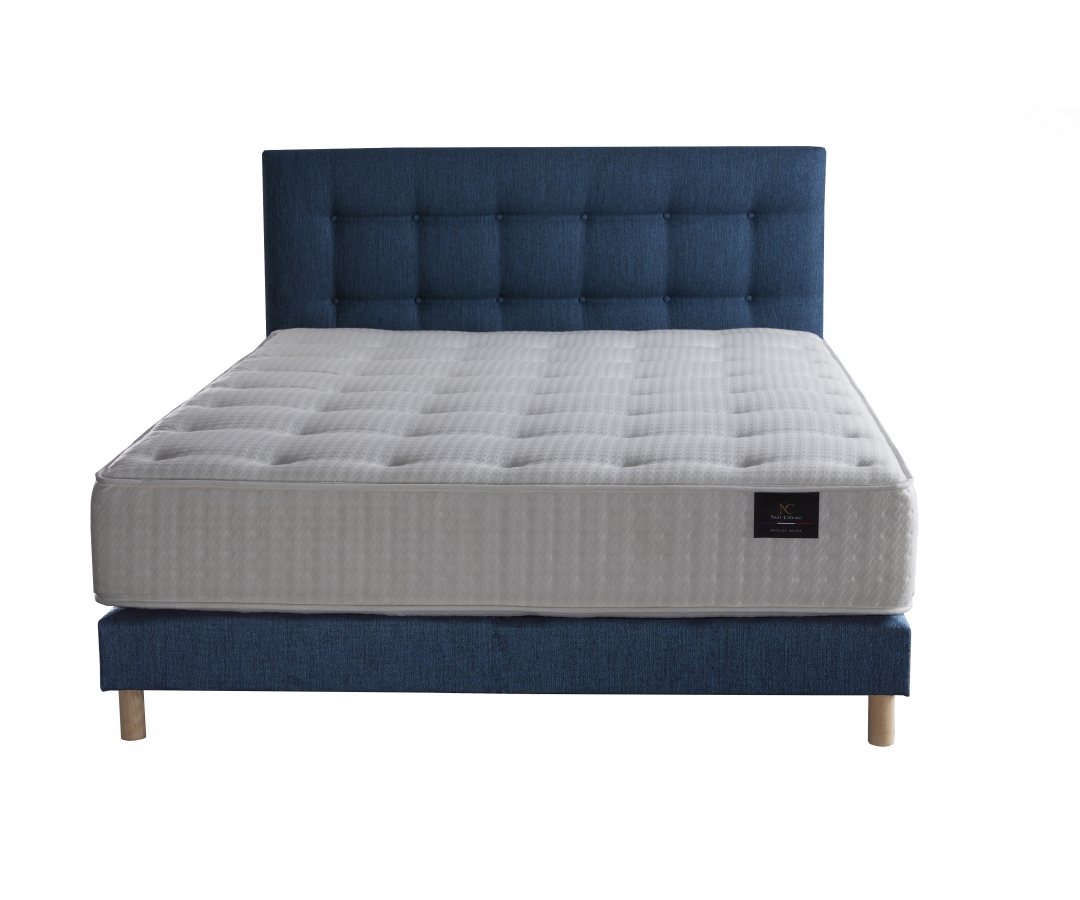 Ensemble matelas ressorts, mémoire de forme et latex – confort durable
