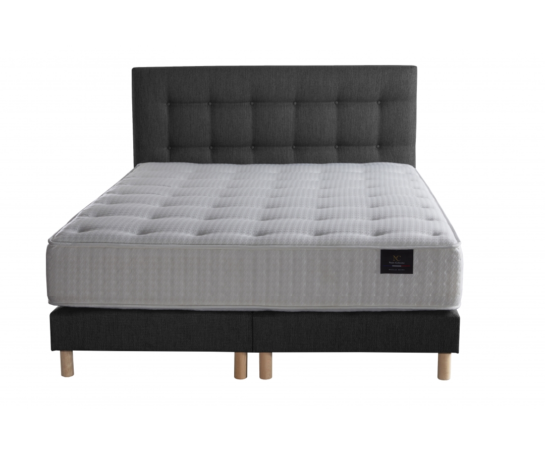 Ensemble matelas ressorts, mémoire de forme et latex – confort durable