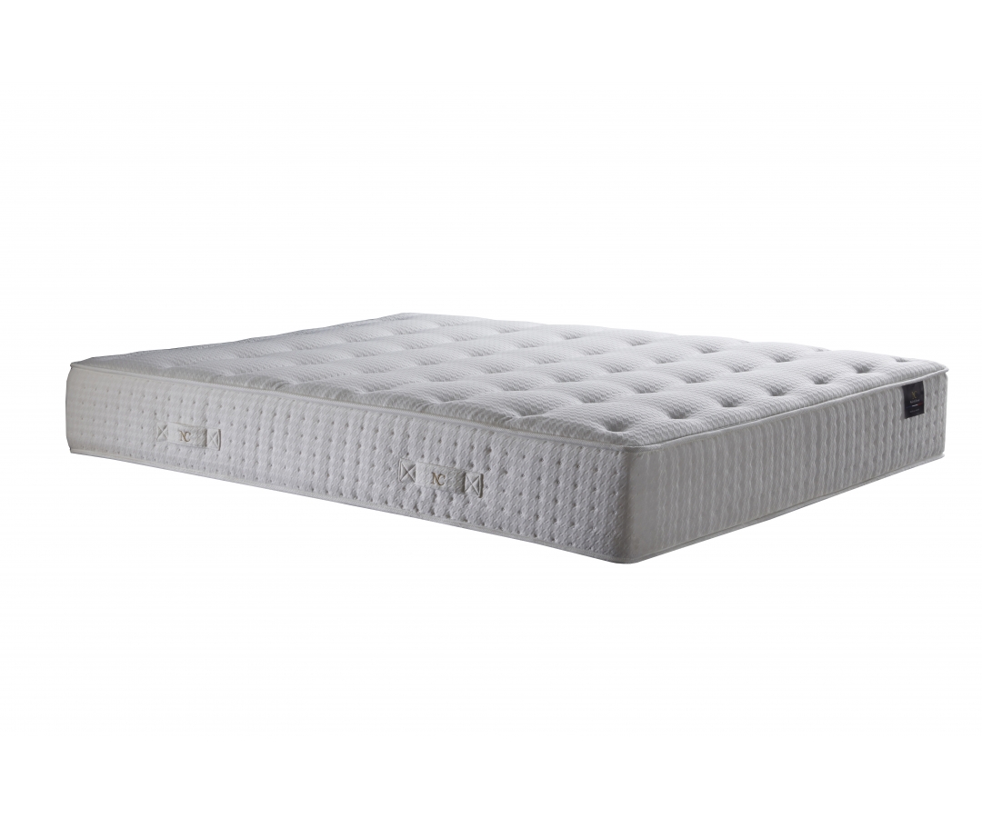 Matelas ressorts ensachés, HECATE, accueil mémoire de forme, face hiver/été