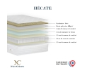 Matelas ressorts ensachés, HECATE, accueil mémoire de forme, face hiver/été