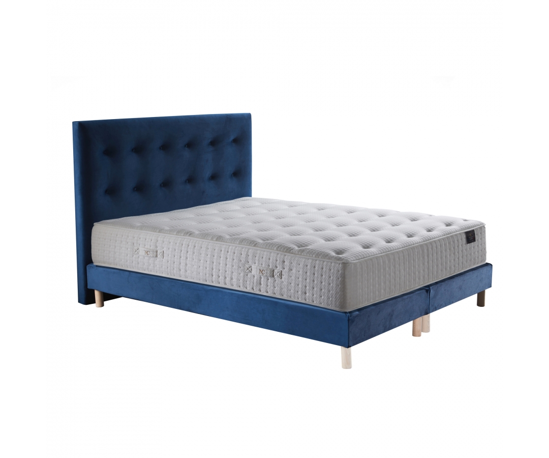 Ensemble matelas à ressorts ensachés, mémoire de forme et mousse 31 cm