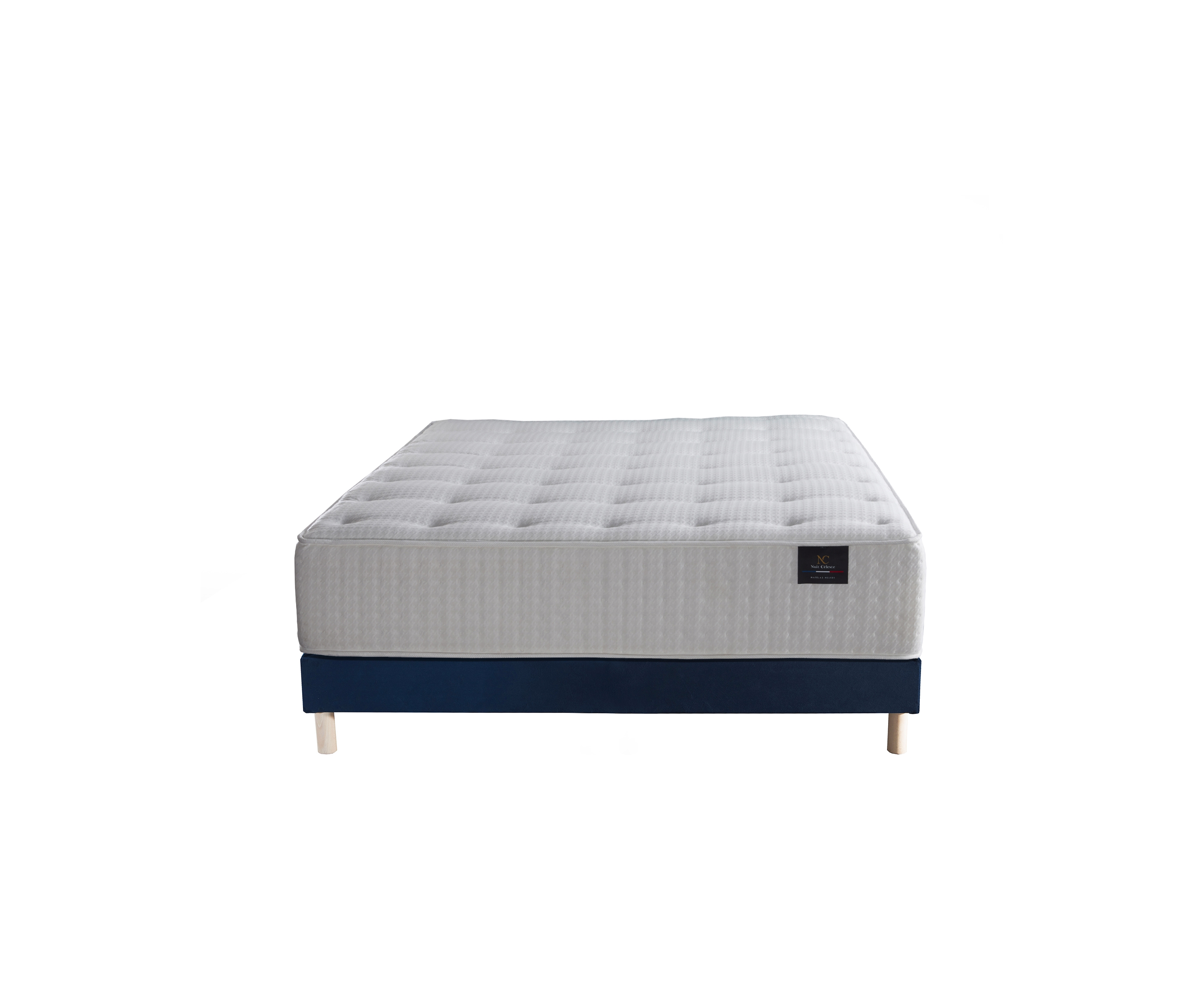 Ensemble matelas à ressorts ensachés, mémoire de forme et mousse 31 cm