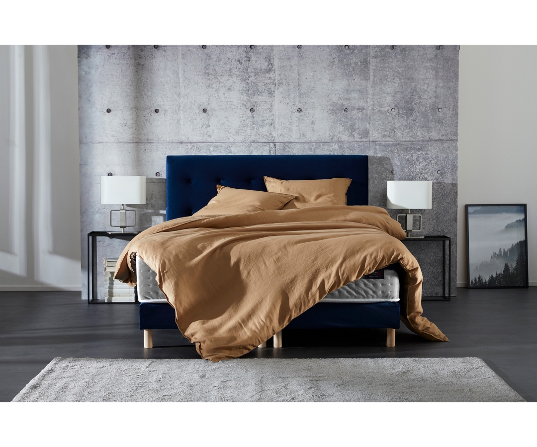 Ensemble matelas à ressorts ensachés, mémoire de forme et mousse 31 cm
