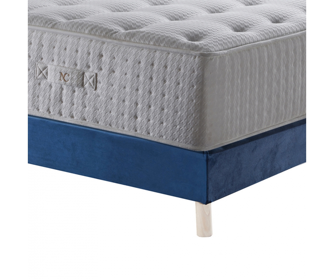 Ensemble matelas à ressorts ensachés, mémoire de forme et mousse 31 cm
