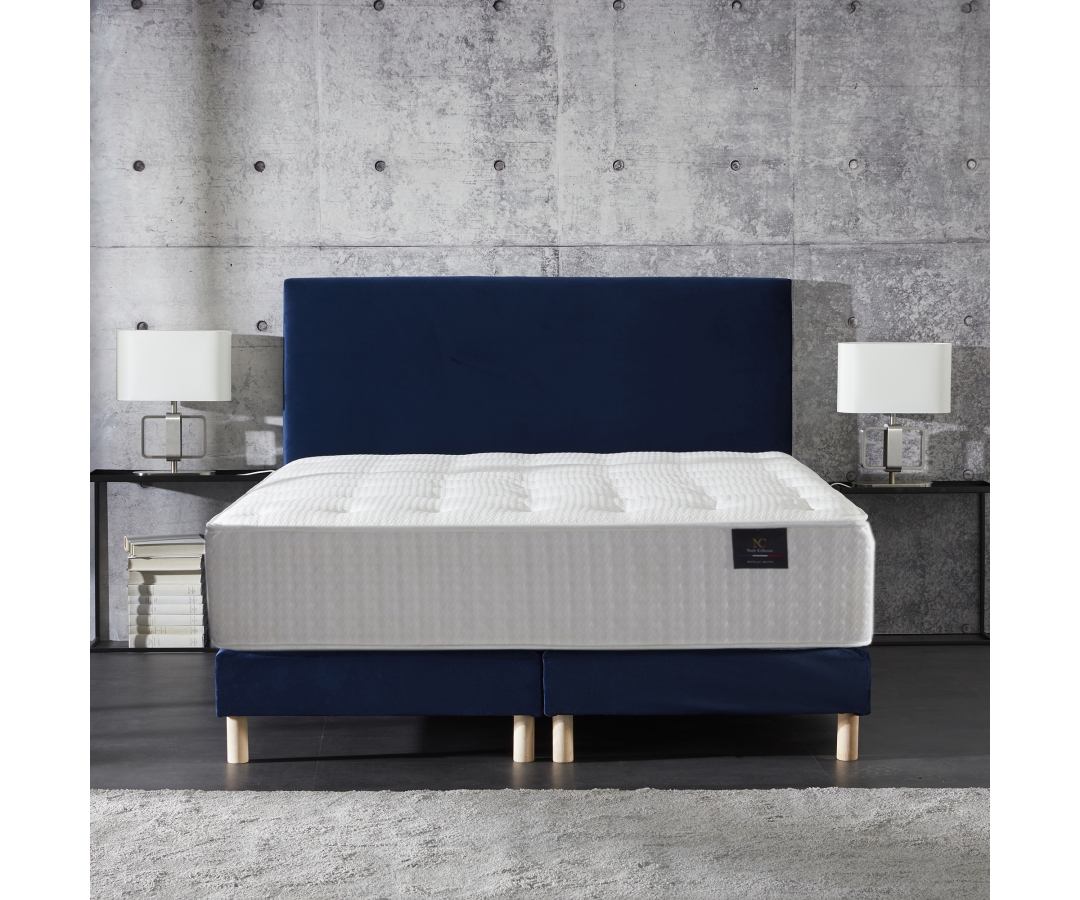 Ensemble matelas HELIOS à ressorts ensachés, mousse mémoire de forme