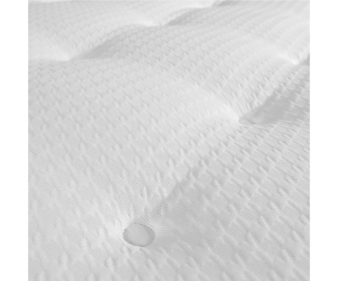 Ensemble matelas ressorts, mémoire de forme, NOVA, sommier lattes multiplis, tête de lit
