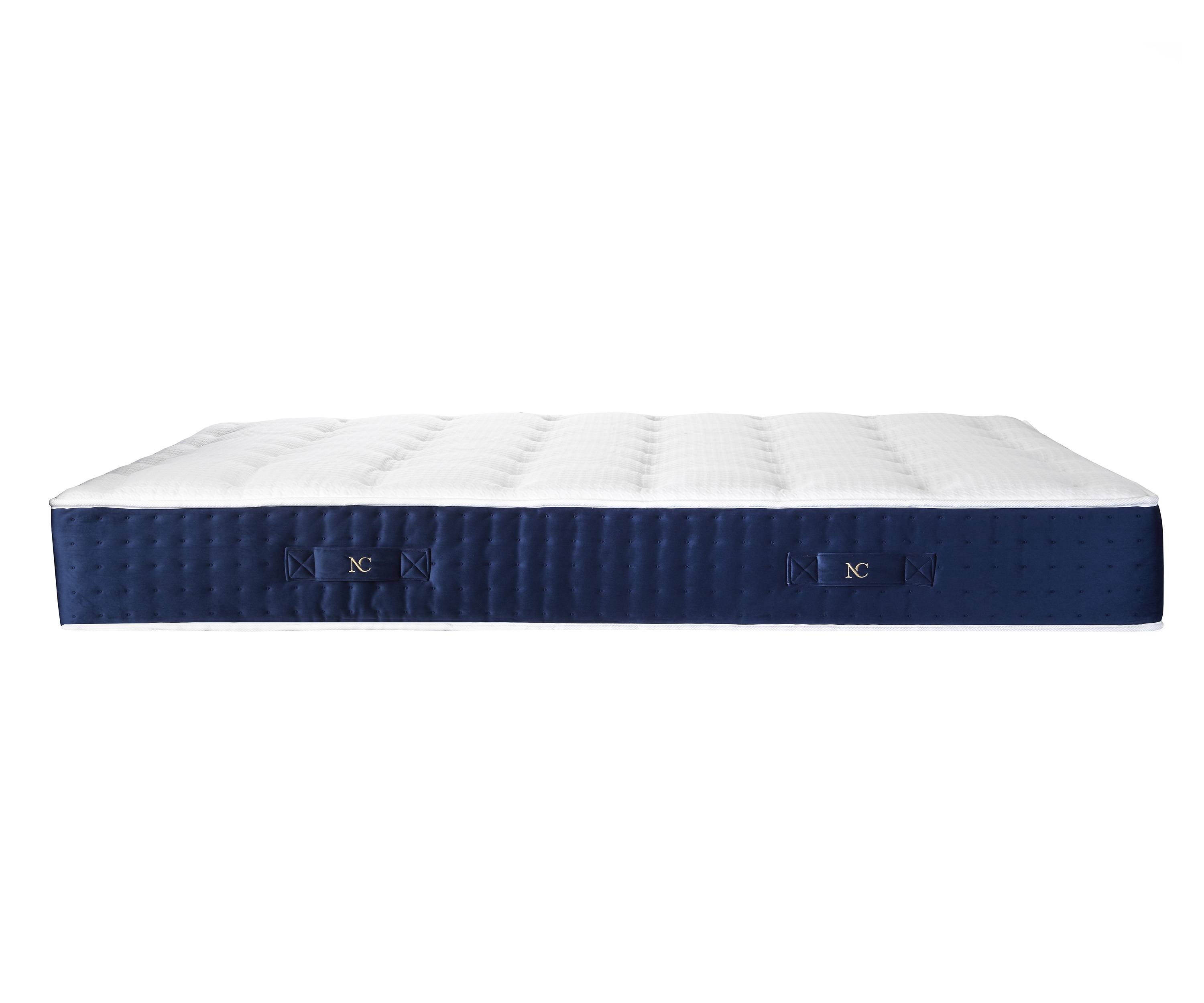 Matelas ressorts 7 zones, 27 cm, PULSAR Bleu, accueil mémoire de forme